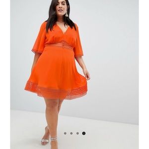 ASOS Curve mini tea dress
